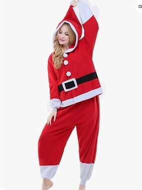 NEWCOSPLAY Santa Claus Unisex Onesie Medium